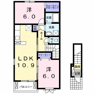 アルコバレーノ　Ⅰ 201【管理NO：1-021096901-02010】 ★家具家電は申し込み後に搬入します★ ★2026年12月中旬入居可能★の外観画像