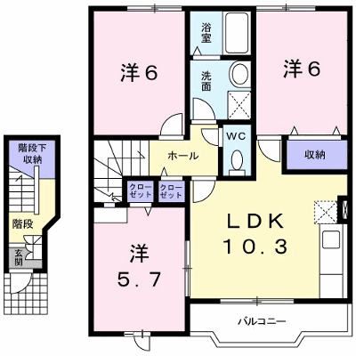 プリムヴェールＢ 202【管理NO：1-011788602-02020】 ★家具家電は申し込み後に搬入します★ ★2026年11月上旬入居可能★の外観画像
