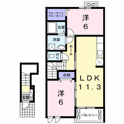 プラージュⅢ 202【管理NO：1-017387303-02020】 ★家具家電は申し込み後に搬入します★ ★2026年10月下旬入居可能★の外観画像