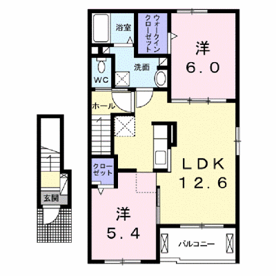 シュロスＢ 203【管理NO：1-025108702-02030】 ★家具家電は申し込み後に搬入します★ ★2026年10月中旬入居可能★の外観画像