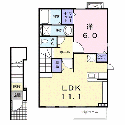 シック・シャンブルⅡ 201【管理NO：1-023360401-02010】 ★家具家電は申し込み後に搬入します★ ★2026年10月下旬入居可能★の外観画像