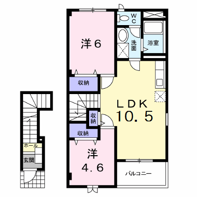 メゾン・ド・ラフィネ 204【管理NO：1-012300001-02040】 ★家具家電は申し込み後に搬入します★ ★2026年11月上旬入居可能★の外観画像