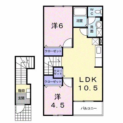 カンパヌール　Ａ 203【管理NO：1-011734201-02030】 ★家具家電は申し込み後に搬入します★ ★2026年10月下旬入居可能★の外観画像