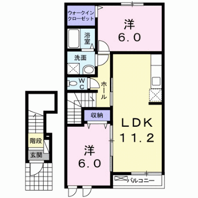 メゾン　アリエス 202【管理NO：1-018552501-02020】 ★家具家電は申し込み後に搬入します★ ★2026年11月中旬入居可能★の外観画像