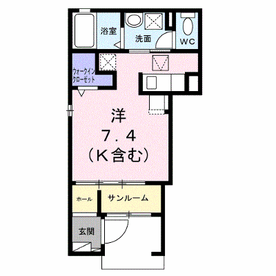 クレアⅡ 101【管理NO：1-028527101-01010】 ★家具家電は申し込み後に搬入します★ ★2026年11月下旬入居可能★の外観画像