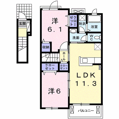 ボヌール　シャトレー　Ⅰ 203【管理NO：1-023760501-02030】 ★家具家電は申し込み後に搬入します★ ★2026年11月中旬入居可能★の外観画像