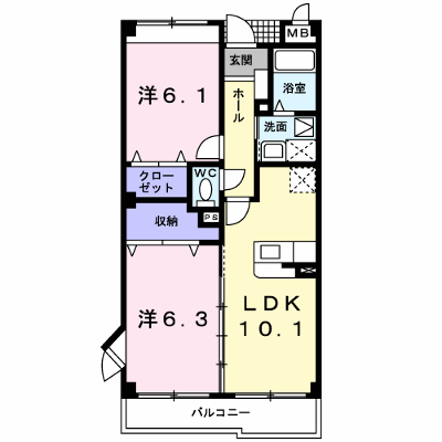 フォーリスト黒髪 204【管理NO：1-013727801-02040】 ★家具家電は申し込み後に搬入します★ ★2026年11月中旬入居可能★の外観画像