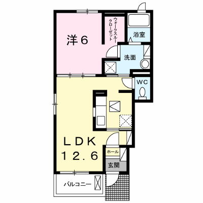 ピュアータウンクルメⅢ 101【管理NO：1-022313903-01010】 ★家具家電は申し込み後に搬入します★ ★2026年11月中旬入居可能★の外観画像