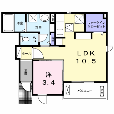 プリムローズⅣ 104【管理NO：1-022090401-01040】 ★家具家電は申し込み後に搬入します★ ★2026年11月上旬入居可能★の外観画像