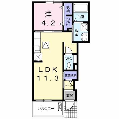 ブリッサＣ 102【管理NO：1-018852601-01020】 ★家具家電は申し込み後に搬入します★ ★2026年11月上旬入居可能★の外観画像