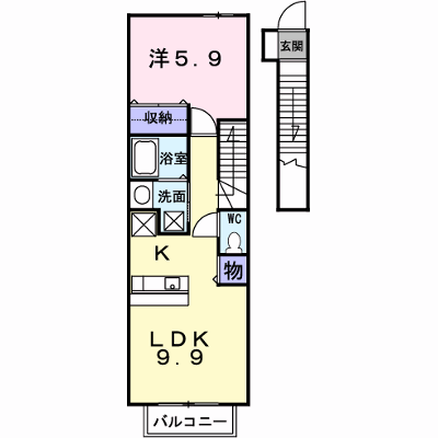 メゾン・ド・ルポス 202【管理NO：1-014455801-02020】 ★家具家電は申し込み後に搬入します★ ★2026年11月中旬入居可能★の外観画像