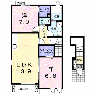 グランソレイユ　Ｄ 201【管理NO：1-017035804-02010】 ★家具家電は申し込み後に搬入します★ ★2026年10月下旬入居可能★の外観画像