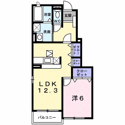 サンフラワーＤ 105【管理NO：1-014431404-01040】 ★家具家電は申し込み後に搬入します★ ★2026年11月中旬入居可能★の外観画像