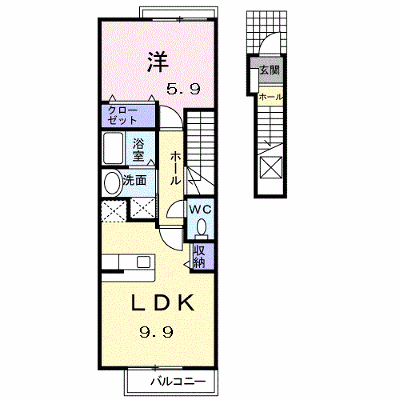 ベルメゾン中山Ｂ 203【管理NO：1-015667402-02030】 ★家具家電は申し込み後に搬入します★ ★2026年11月上旬入居可能★の外観画像