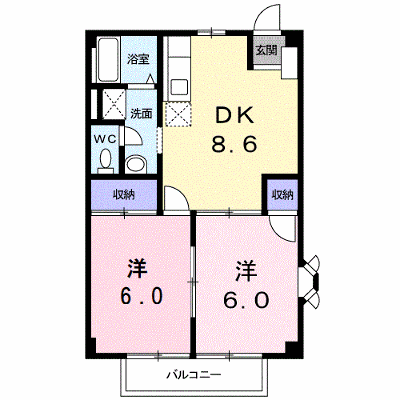 ハッピーハイム 201【管理NO：1-007436101-02010】 ★家具家電は申し込み後に搬入します★ ★2026年11月上旬入居可能★の外観画像