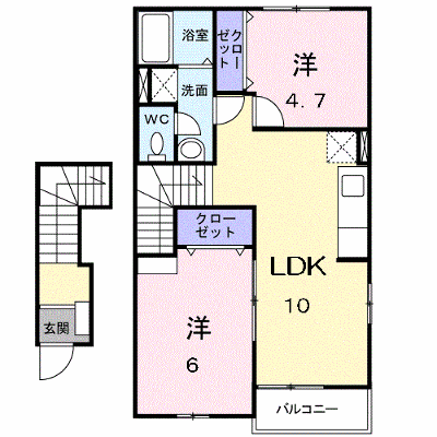 アンソレイエⅡ 202【管理NO：1-012781102-02020】 ★家具家電は申し込み後に搬入します★ ★2026年10月下旬入居可能★の外観画像