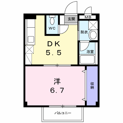 グリ－ンヒル光１ 202【管理NO：1-009595301-02020】 ★家具家電は申し込み後に搬入します★ ★2026年11月中旬入居可能★の外観画像
