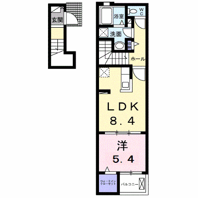 サンエレガントＢ 203【管理NO：1-025742102-02030】 ★家具家電は申し込み後に搬入します★の外観画像