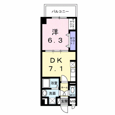 フロレゾン 107【管理NO：1-025503501-01070】 ★家具家電は申し込み後に搬入します★の外観画像