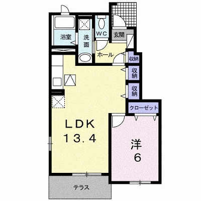 グリーンパークＫＥＩＴＥＩ 106【管理NO：1-017175501-01060】 ★家具家電は申し込み後に搬入します★ ★2026年10月下旬入居可能★の外観画像