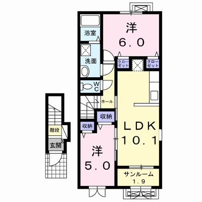 グランジェロ 202【管理NO：1-020422001-02020】 ★家具家電は申し込み後に搬入します★ ★2026年11月上旬入居可能★の外観画像