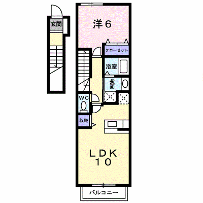 アンシャンテ 201【管理NO：1-011775701-02010】 ★家具家電は申し込み後に搬入します★ ★2026年11月上旬入居可能★の外観画像