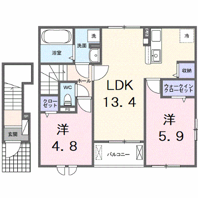 ヒカルサ所沢 204【管理NO：1-028779001-02040】 ★家具家電は申し込み後に搬入します★ ★2027年01月下旬入居可能★の外観画像