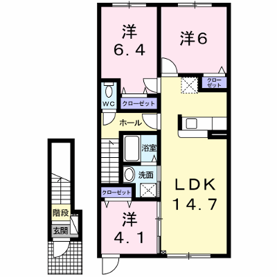 レジデンスＡＪ 202【管理NO：1-020076501-02020】 ★家具家電は申し込み後に搬入します★ ★2026年11月中旬入居可能★の外観画像