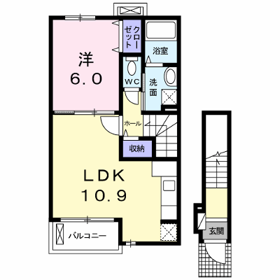 プランドール 203【管理NO：1-018197901-02030】 ★家具家電は申し込み後に搬入します★ ★2026年11月中旬入居可能★の外観画像
