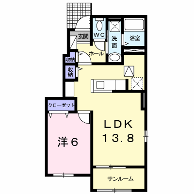 エアリーヒルⅣ 101【管理NO：1-017636402-01010】 ★家具家電は申し込み後に搬入します★ ★2026年11月中旬入居可能★の外観画像