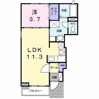 サニーハウス光 101【管理NO：1-018834601-01010】 ★家具家電は申し込み後に搬入します★ ★2026年12月中旬入居可能★の外観画像