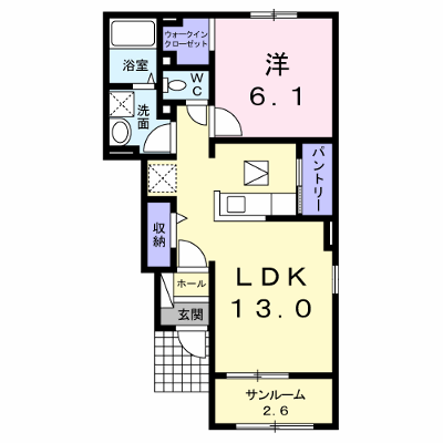 グランディア　トロワ 106【管理NO：1-019448503-01050】 ★家具家電は申し込み後に搬入します★ ★2026年11月中旬入居可能★の外観画像