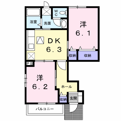 ラフレシールＡ 101【管理NO：1-012917801-01010】 ★家具家電は申し込み後に搬入します★ ★2026年11月上旬入居可能★の外観画像