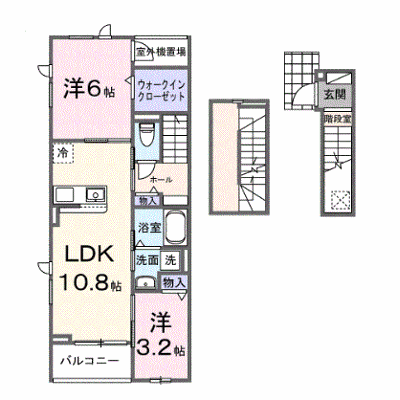 ヒカルサ川越南古谷ウェスト 304【管理NO：1-028647001-03040】 ★家具家電は申し込み後に搬入します★ ★2027年01月下旬入居可能★の外観画像