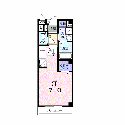 プロムナードＢ 103【管理NO：1-014242502-01030】 ★家具家電は申し込み後に搬入します★ ★2026年11月上旬入居可能★の外観画像