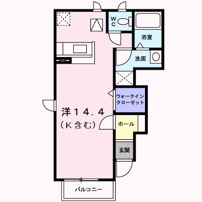 ラポールＡ 101【管理NO：1-011589201-01010】 ★家具家電は申し込み後に搬入します★ ★2026年11月中旬入居可能★の外観画像
