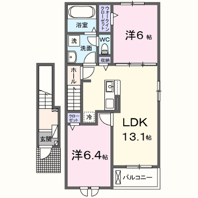 ヴィラ　ロータス　Ｂ 204【管理NO：1-026984902-02040】 ★家具家電は申し込み後に搬入します★の外観画像