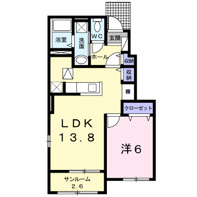プラシード・ＮⅣ 103【管理NO：1-023845802-01030】 ★家具家電は申し込み後に搬入します★ ★2026年11月中旬入居可能★の外観画像
