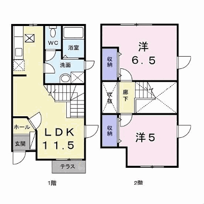 アラモ－ド　ドゥ 102【管理NO：1-009392901-01020】 ★家具家電は申し込み後に搬入します★ ★2026年11月上旬入居可能★の外観画像