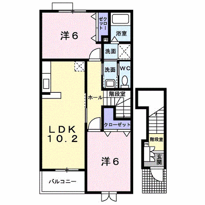 スプリングス　Ⅱ 202【管理NO：1-012507702-02020】 ★家具家電は申し込み後に搬入します★ ★2026年11月上旬入居可能★の外観画像