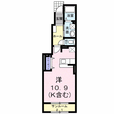 エスペランサ 102【管理NO：1-014283401-01020】 ★家具家電は申し込み後に搬入します★ ★2026年10月中旬入居可能★の外観画像