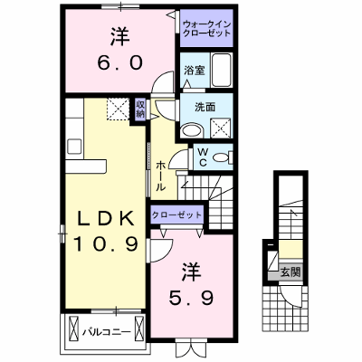アルカンシエル古里　Ｃ 201【管理NO：1-020968101-02010】 ★家具家電は申し込み後に搬入します★の外観画像
