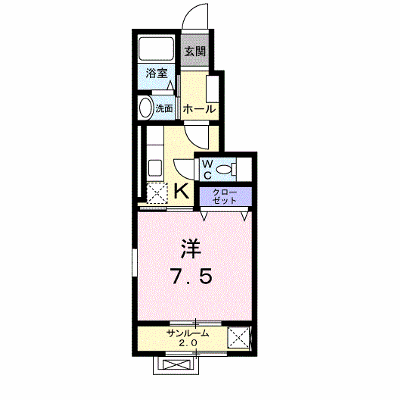 グラース　Ⅳ 102【管理NO：1-022657501-01020】 ★家具家電は申し込み後に搬入します★ ★2026年11月上旬入居可能★の外観画像