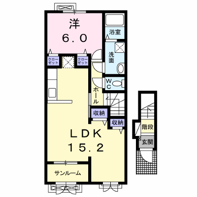 エストレーモ 202【管理NO：1-018917201-02020】 ★家具家電は申し込み後に搬入します★ ★2026年11月中旬入居可能★の外観画像