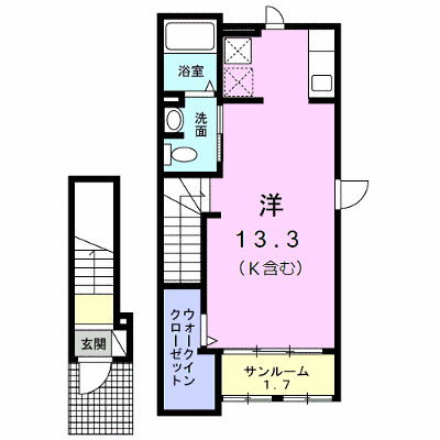 モンテセレノⅡ 203【管理NO：1-020500101-02030】 ★家具家電は申し込み後に搬入します★の外観画像
