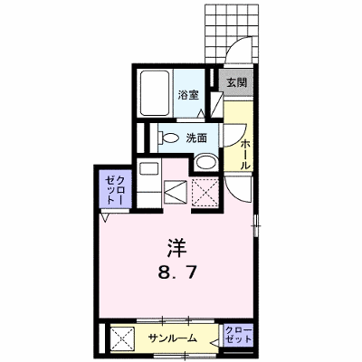 マオ：コリーヌ 101【管理NO：1-021750501-01010】 ★家具家電は申し込み後に搬入します★の外観画像