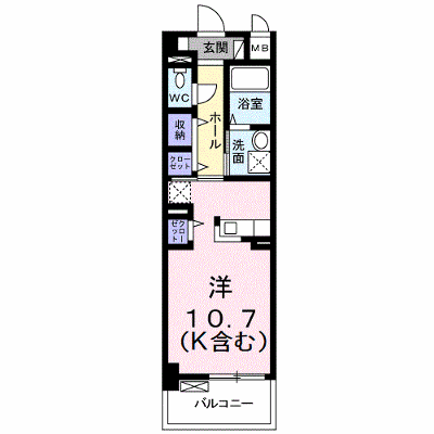 カラフル　ウェーブ 102【管理NO：1-017376801-01020】 ★家具家電は申し込み後に搬入します★ ★2026年11月中旬入居可能★の外観画像