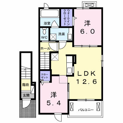 ルピナスⅡ 205【管理NO：1-023482101-02040】 ★家具家電は申し込み後に搬入します★ ★2026年10月中旬入居可能★の外観画像