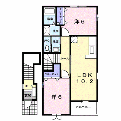 ペイザージュ 201【管理NO：1-014584101-02010】 ★家具家電は申し込み後に搬入します★ ★2026年11月下旬入居可能★の外観画像