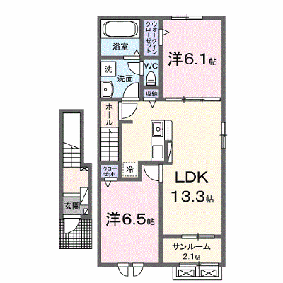 デュエパラッツォ岩田東 205【管理NO：1-027923901-02040】 ★家具家電は申し込み後に搬入します★ ★2026年11月中旬入居可能★の外観画像